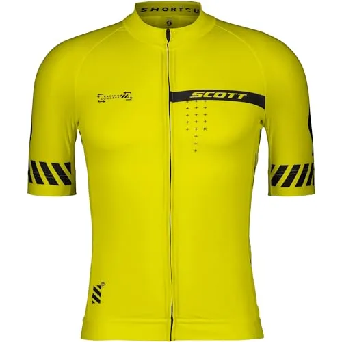 Scott RC Pro S/S Herren Bikeshirt - Gelb - Größe L - Fahrradbekleidung für Herren, atmungsaktiv und leicht, ideal für sportliche Fahrten und optimale Bewegungsfreiheit.