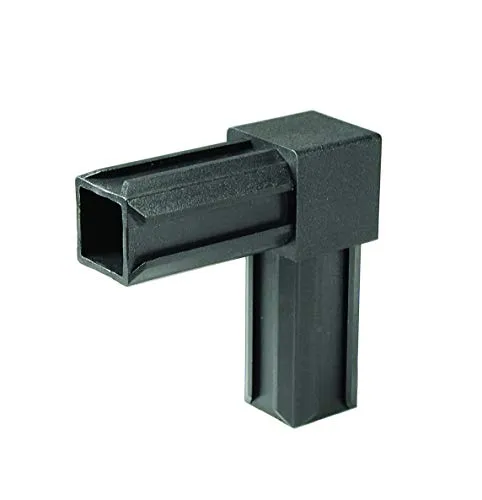 Alberts 859916 XD-Rohrverbinder 90° aus Kunststoff, schwarz | 10er Set - Hochwertige XD-Rohrverbinder aus Polyamid für Rohrdimensionen 30 x 30 x 2,0 mm. Ideal für präzise Verbindungen und langlebige Konstruktionen – perfekt für Ihr Projekt.