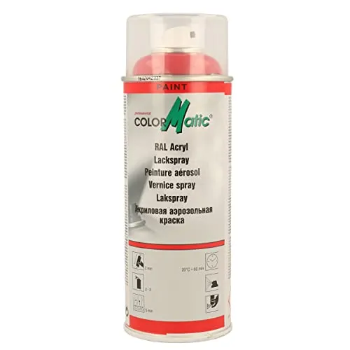 ColorMatic 856624 RAL-Acryl Lackspray RAL 3000 feuerrot glänzend 400 ml