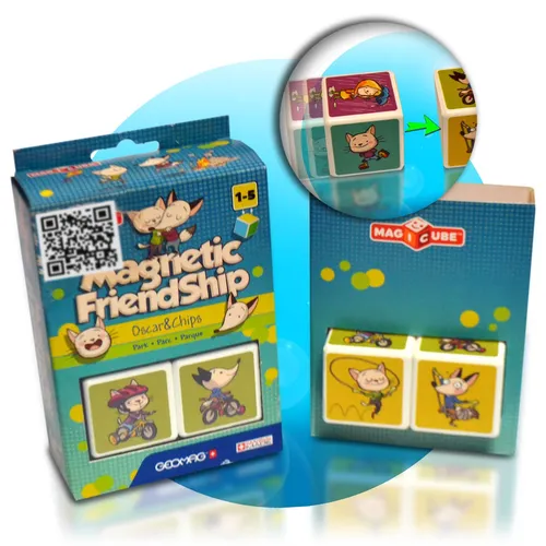 Geomag Magicube Mix and Match magnetische Konstruktion 2 Würfel Spaß für Kinder