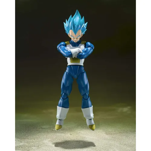 Bandai Tamashii - Dragon Ball Super - Super Saiyan God Super Saiyan Vegeta Unwav - Action- & Spielfiguren, detailreiche Sammlerfigur mit beweglichen Gelenken für beeindruckende Posen und Originalgetreue.