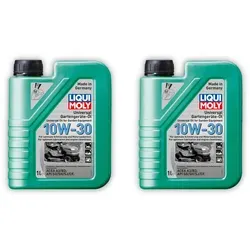 2x 1L LIQUI MOLY 1273 Rasenmäheröl Gartengeräte-Öl 10W-30 Motoröl Rasenmäher Öl