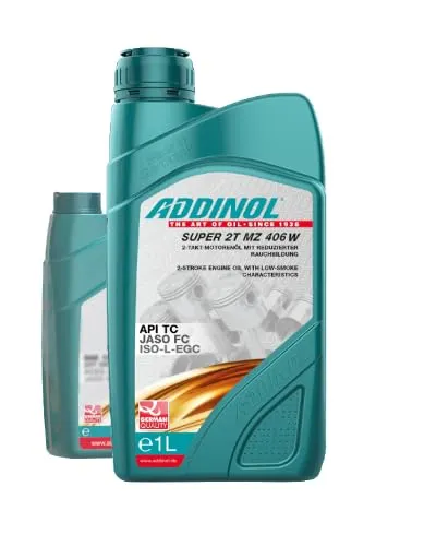 ADDINOL 1 x 1 Liter SUPER 2T MZ 406 W - NEUTRAL/Nicht rot eingefärbt