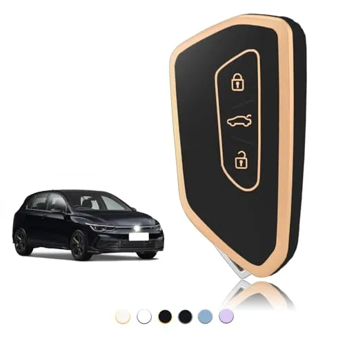 TOOMUME Schlüsselhülle, Autoschlüssel Hülle Passt für Cupra Born Formentor für VW Volkswagen Golf 8 MK8 Seat Leon MK4 Ateca Tarraco Skoda Octavia 8, Schlüsselcover Schutz Schlüssel Gehäuse - Smart Key