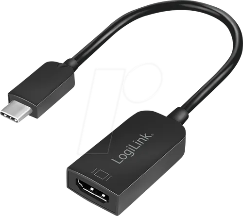 LOGILINK UA236A - HDMI Adapter, USB C Stecker auf HDMI Buchse