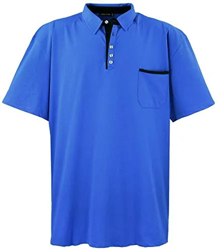 Lavecchia Herren Poloshirt LV-1701 (Royalblau, 7XL) - Übergrößen - Hochwertiges Herren Poloshirt in Royalblau für starke Männer. Bequemer Tragekomfort mit perfekter Passform und erstklassiger Verarbeitung. Ein Must-Have für stilbewusste Herren in Übergrößen.