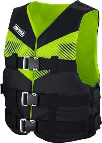 MESLE Schwimmweste Erwachsene V210, Leichte Schwimmhilfe für Herren & Damen, 50N Auftriebsweste Sup, Schwimmen, Kajak, Prallschutzweste Wakeboard, Wasserski, Jetski
