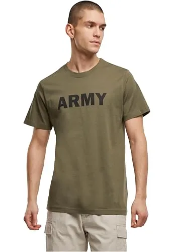 Brandit Army T-Shirt, grün, Größe M für Männer