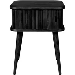 Zuiver Barbier Beistelltisch, schwarz – Skandinavisches Design - Couchtisch mit edlem Echtholzfurnier und Schiebetür, ideal für anspruchsvolle Wohnräume und moderne Büros. Setzt stilvolle Akzente mit durchdachtem Stauraum und klaren Linien.