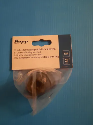 Kopp Fußtretschalter, 1-polig, Ausschalter mit Zugentlastung, Farbe: braun