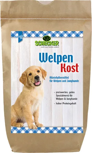- Schecker Welpenkost - mit Huhn und Getreide - ausgesuchte Inhaltsstoffe von bester Qualität 3 kg