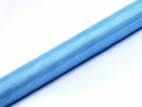 Organza, ca. 36 cm x 9 Meter Rolle, hellblau
