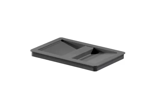 Hailo Einbaumülleimer Hailo Deckel 1220069 für 13 Liter Inneneimer dunkelgrau