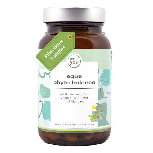 for you aqua phyto balance 60 Kapseln | Mit hochwertigen Pflanzenextrakten für Dein Wohlbefinden