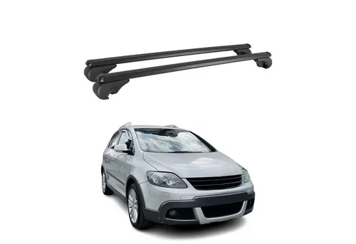VW Golf Variant Dachträger 2009-2013 - Alu Schwarz - Robuster Dachträger aus leichtem Aluminium, passend für VW Golf VI Variant (2009-2013). Mit 75 kg Traglast, abnehmbar und wasserbeständig – ideal für vielseitigen Einsatz.