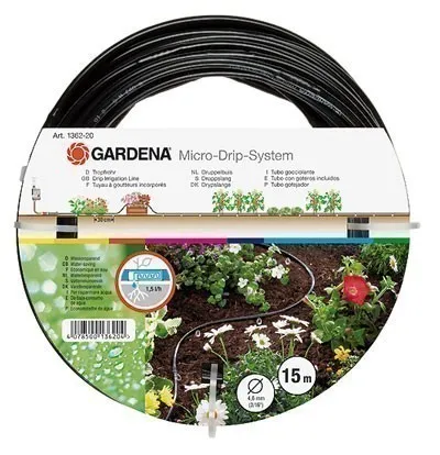 Gardena Micro-Drip-System Tropfrohr 4,6 mm in schwarz von GARDENA