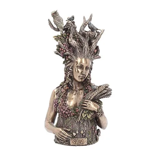 Nemesis Now Gaia Büste Figur, 30 cm, Bronze in bronze von Nemesis Now
