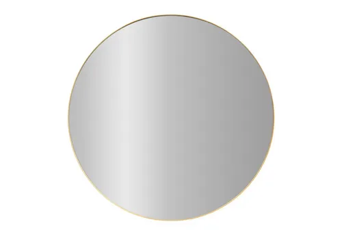 Runder Spiegel NOOR, Ø 80 cm – Eleganter Metallrahmen in gold von STILOVO