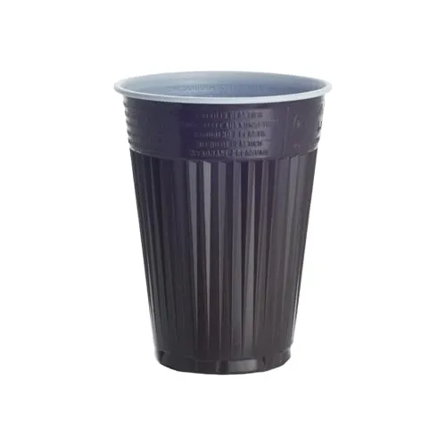 daybays Einweg Thermobecher Braun-Weiß 180ml 1000 Stk., Automatenbecher, Plastik Kaffeebecher, Einwegthermobecher 0,18l, Heißgetränkbecher Automatengängig (1000)