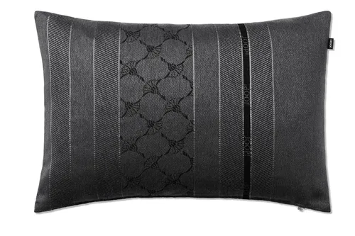 JOOP! Kissenhülle Blend 40x60 cm - Anthrazit Muster-Mix - Moderne Kissenhülle aus pflegeleichter Baumwollmischung, ideal für stilvolle Akzente in Ihrem Zuhause. Größe: 40x60 cm, mit praktischem Reißverschluss.