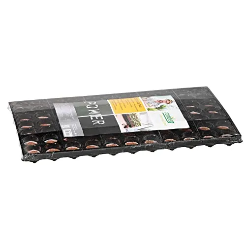 Romberg Coco Plug Tray | Quelltabletten mit optimiertem Steckloch für vereinfachte Aussaat | 52 x 33 x 3 cm