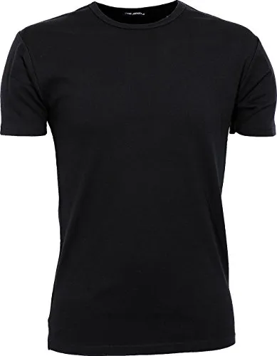 Mens Interlock Bodyfit T-Shirt , XL , Schwarz