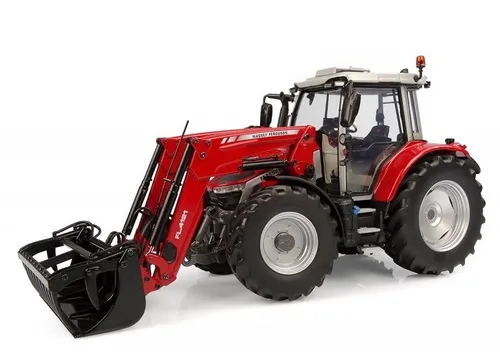 Massey Ferguson 5S.115 mit Frontlader FL.4121, 1/32 - Landwirtschaftsfahrzeuge, detailgetreues Modell aus Metall und Kunststoff im Maßstab 1/32, ideal für Sammler und Modellbau-Enthusiasten ab 14 Jahren.