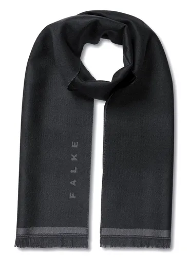 Falke Schal aus 100% Schurwolle - Schwarz, 184cm x 35cm - Eleganter Schal aus reiner Merinowolle mit temperaturregulierenden Eigenschaften, ideal für jeden Anlass. Mulesingfreie Wolle sorgt für das Wohlergehen der Schafe.