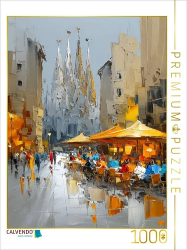 CALVENDO Puzzle Barcelona | 1000 Teile Lege-Größe 64x48cm Foto-Puzzle für glückl