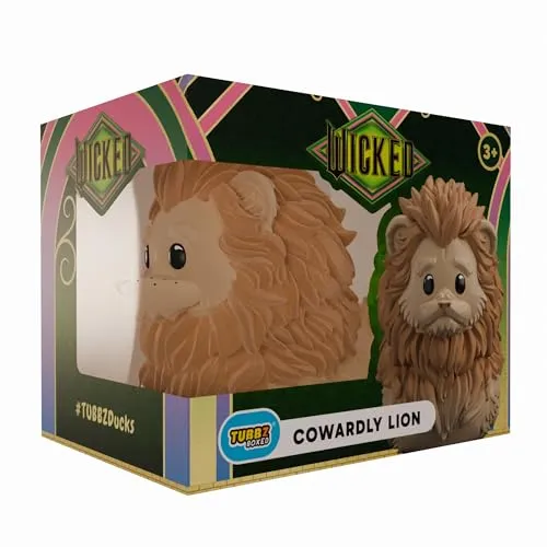 TUBBZ Box-Ausgabe: Wicked for Good – Cowardly Lion Cosplaying Gummiente Vinylfigur – Offizielle Sammelfigur für Fans von Wicked