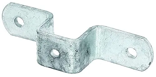 Alberts 701505 Befestigungslasche für Universalpfosten | feuerverzinkt | für Pfosten 30 x 30 mm