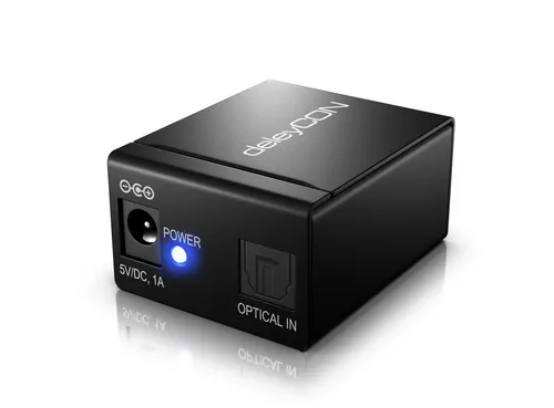 deleyCON deleyCON Toslink Splitter 2 Port Digital Audio Splitter Verteiler Audio- & Video-Adapter