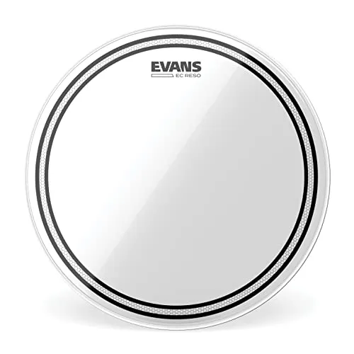 Evans TT16ECR 16 Zoll Tomfell - Resonanz gedämpft - Schlagzeug- & Percussionzubehör, 40,64 cm (16 Zoll) Durchmesser, bietet optimale Resonanzdämpfung für klaren Sound und bessere Kontrolle.