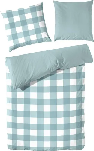 Primera Bettwäsche Basic Perkal, 2-teilig im modernen Karodesign - Bettwäsche-Set aus hochwertigem Perkal, hautfreundlich und stylisch. Mit praktischen Reißverschlüssen und bis 60° waschbar, perfekt für jedes Interieur.