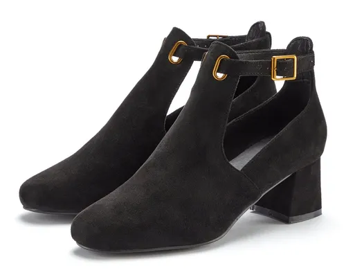 LASCANA Stiefelette schwarz Größe 41 - VEGANE Stiefelette von LASCANA in Schwarz, ideal für Wanderungen. Mit 5 cm Absatzhöhe und hochwertigem Microfaser-Obermaterial für optimalen Komfort.