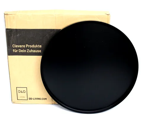 D&D Living Pleto Deko Tablett Rund Ø 40 cm, Design Dekoteller/Dekotablett Metall