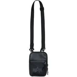 Alpha Industries Unisex Utility Bag Tasche - Black, praktische Einschubtasche mit Reißverschluss und verstellbarem Gurt für optimalen Tragekomfort