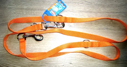 Hunde Führleine - Nobby Classic, 20 mm x 200 cm, orange+neu