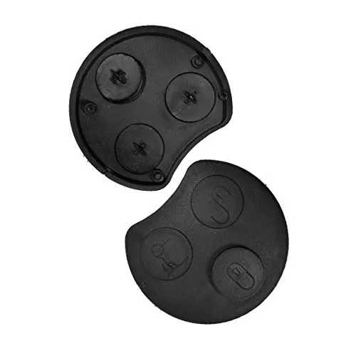 Auto Schlüssel Tasten Set 2X Tastenfeld für 3 Tasten Smart 450 Funk Schlüssel