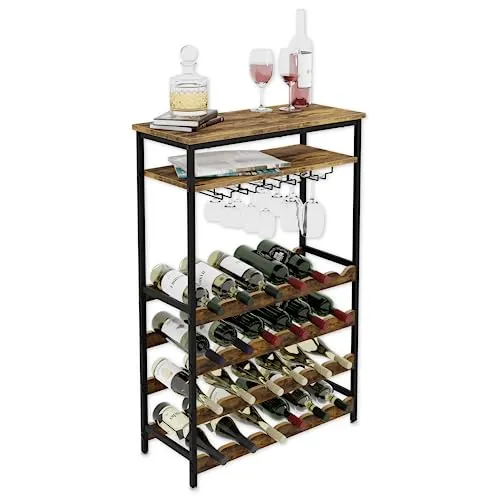 Lenmar Weinregal aus Metall für 7-30 Flaschen in schwarz von Lenmar