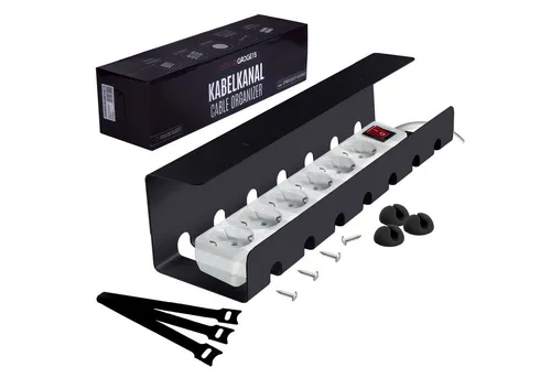 Produktbild Goods+Gadgets Kabelkanal Goods+Gadgets Kabelkanal – Kabelmanagement Schreibtisch & Kabelhalter (Kabelhalter, Kabelwanne, Kabelkorb, 1-St)
