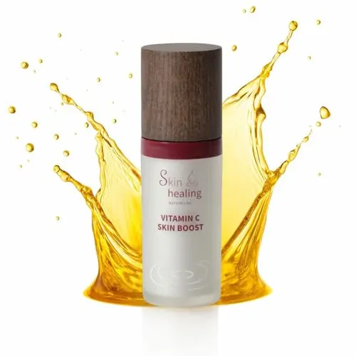 Pinsky & Sons – Vitamin C Serum Gesicht Skin Boost – Parfümfreie Naturkosmetik, Strukturstärkend & tonausgleichendes 30ml Gesichtsserum – Gegen Pigmentflecken & Falten – Aufhellend