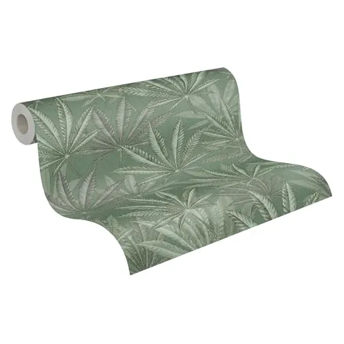 Livingwalls Vliestapete Dschungel - hochwertige Tapete mit Blättern 399841 in Grün - Luxustapete designed by MICHALSKY