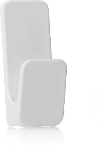 VELCRO® Marke | HANGables® Abnehmbare Kleine Haken | Starke Selbstklebende, Rückstandslos Entfernbare Haken für Bilder, Raumdekoration & Heimwerkerprojekte | Weiß | Hält bis zu 450 g | 2er-Set