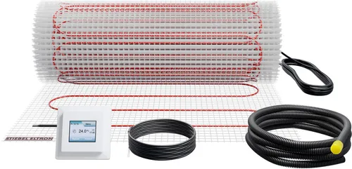 STIEBEL ELTRON FTM 100 Elektro Fußbodenheizung, 7m², 700 Watt - Elektro Fußbodenheizungen, ideal für Weichbodenbeläge, bietet gleichmäßige Temperaturverteilung und schonendes Aufheizen für maximalen Komfort.