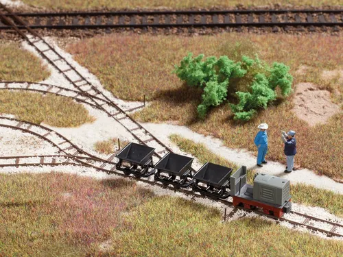 Auhagen 41700 Spur H0 Feldbahnset - Attrappe für realistische Landschaftsgestaltung - Landschaftsbau Zubehör für Spur H0, ideal für detailgetreue Modellbahnanlagen und kreative Gestaltungsmöglichkeiten.