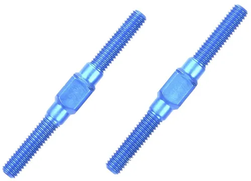 Tamiya Alu Li/Re-Gewindestangen 3x32mm (2) blau - 300054249