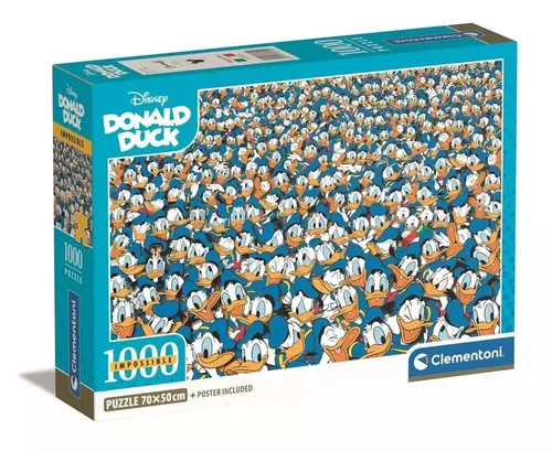 Puzzle 1000 Compact Impossible Puzzle! Donald Duck Clementoni 8005125397990