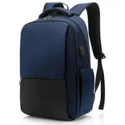 Laptop Rucksack Herren 15.6 Zoll wasserabweisend Blau