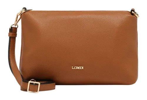 L. CREDI Umhängetasche Crossbody Bag in Braun - Stylische Crossbody Bag aus 100% Polyurethan, mit abnehmbarem und verstellbarem Schulterriemen. Ideal für den modernen Alltag, bietet sie genügend Platz für Ihre Essentials.